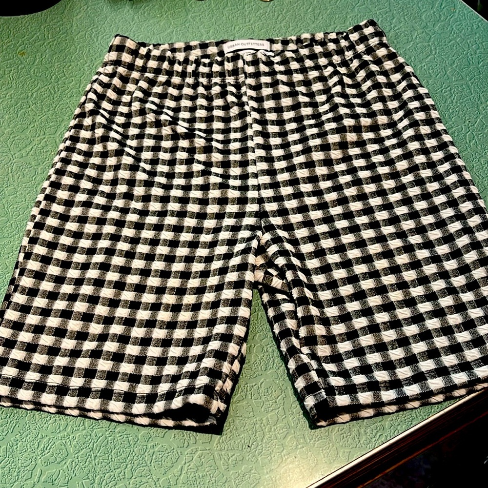 Gingham bike shorts